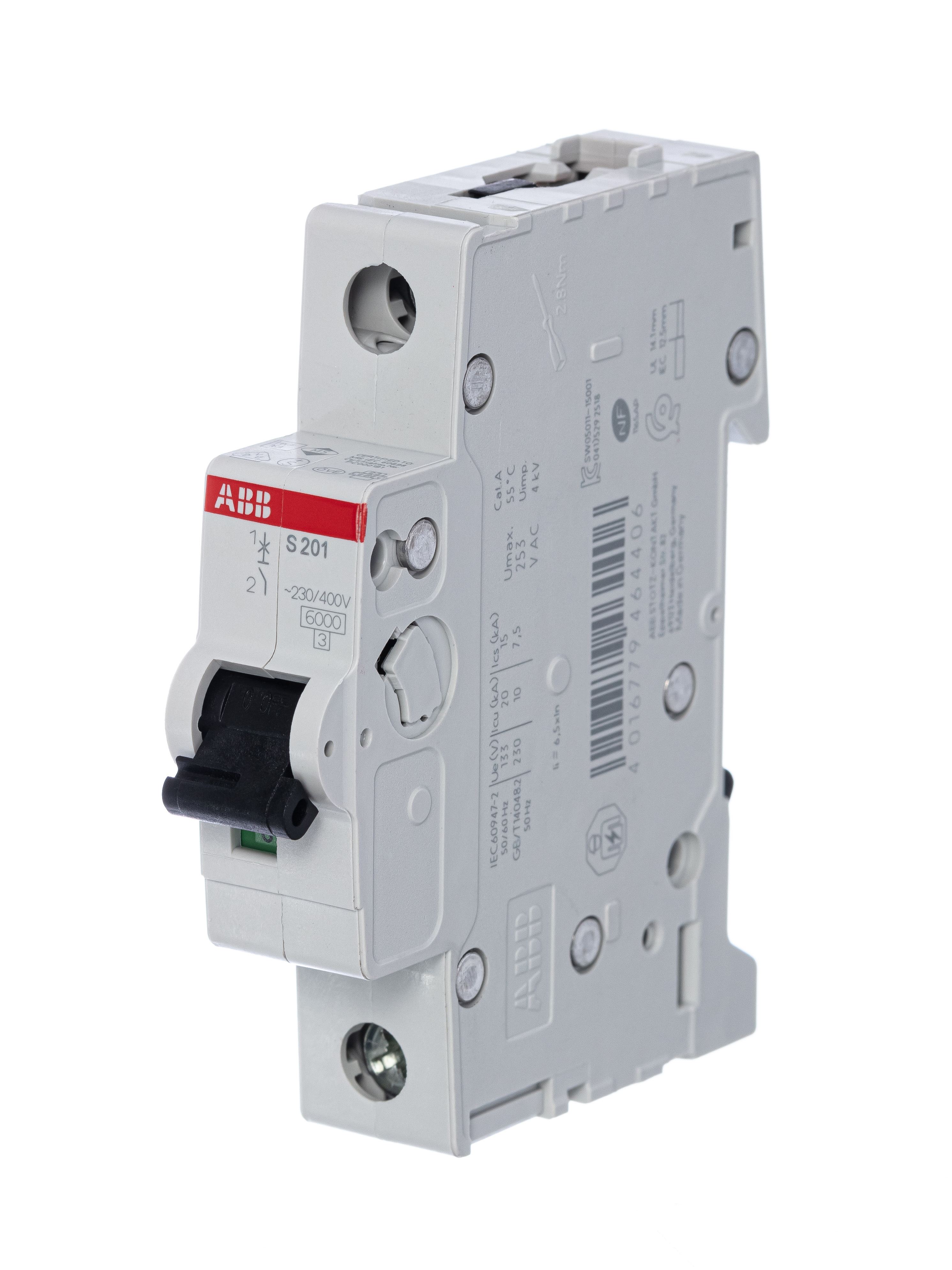 Изображение товара ABB Выключатель автоматический 1-полюсной S201 C40, 6kA