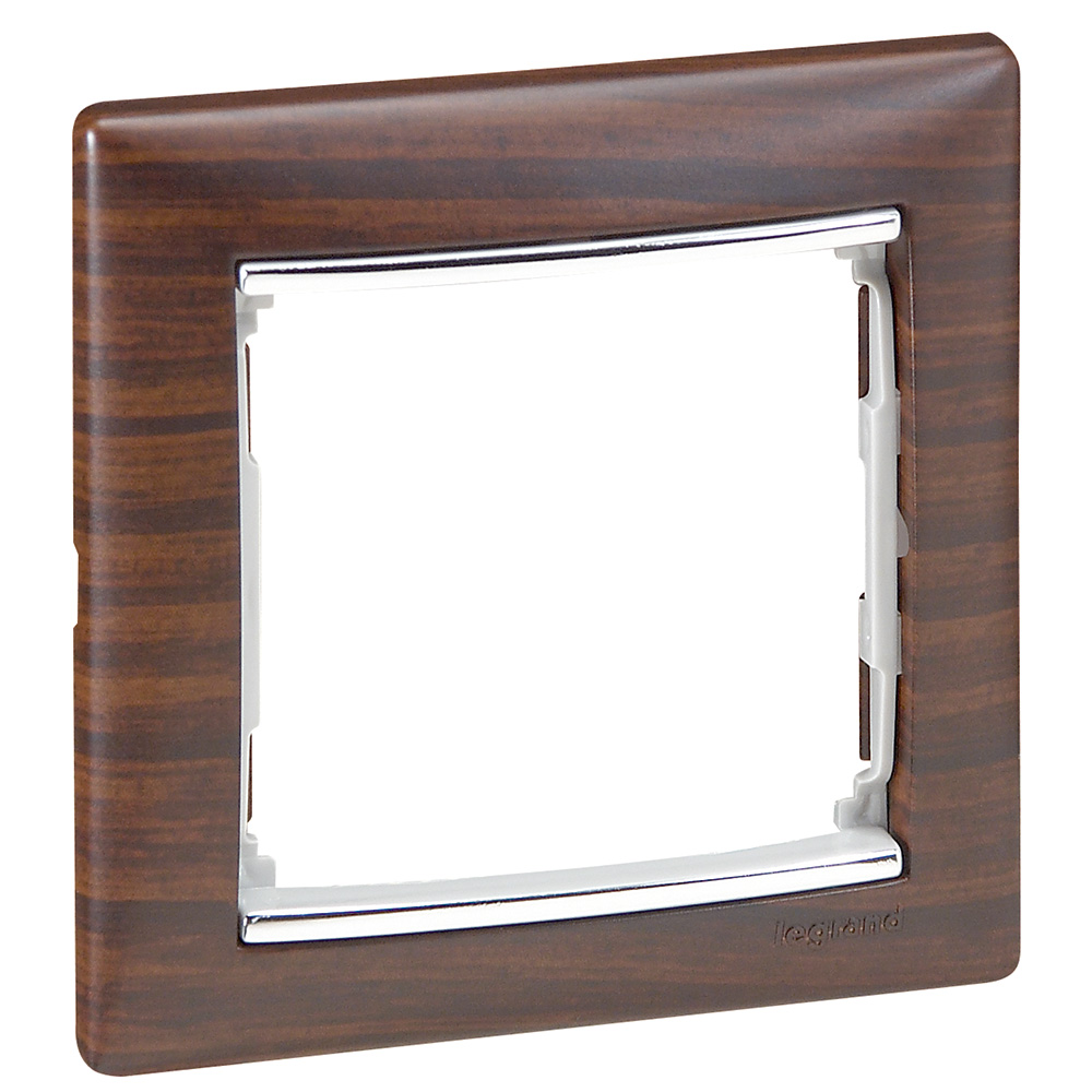 Изображение товара Legrand Valena рамка 1-ая темное дерево/серебро