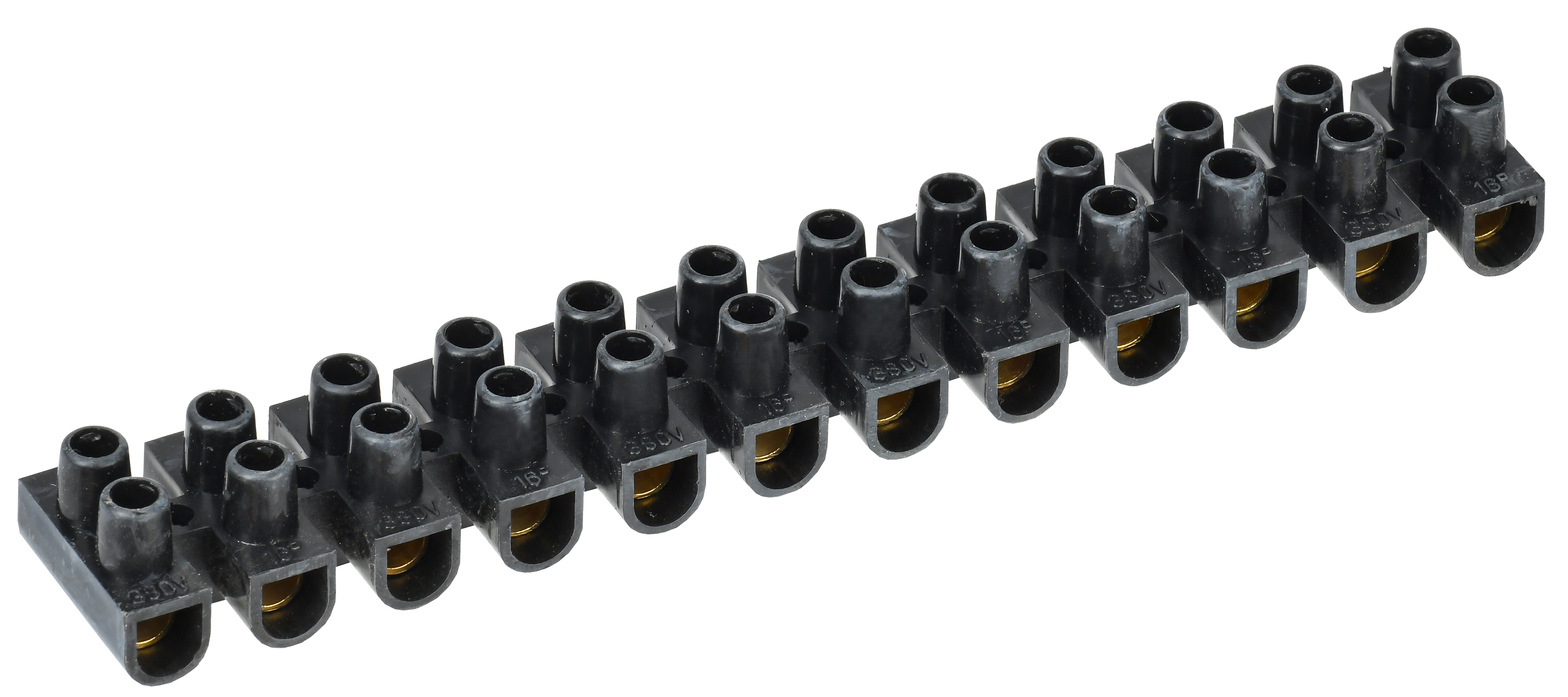 Изображение товара Зажим винтовой ЗВИ-30 н/г, 6-16 мм², 12 полюсов, черный