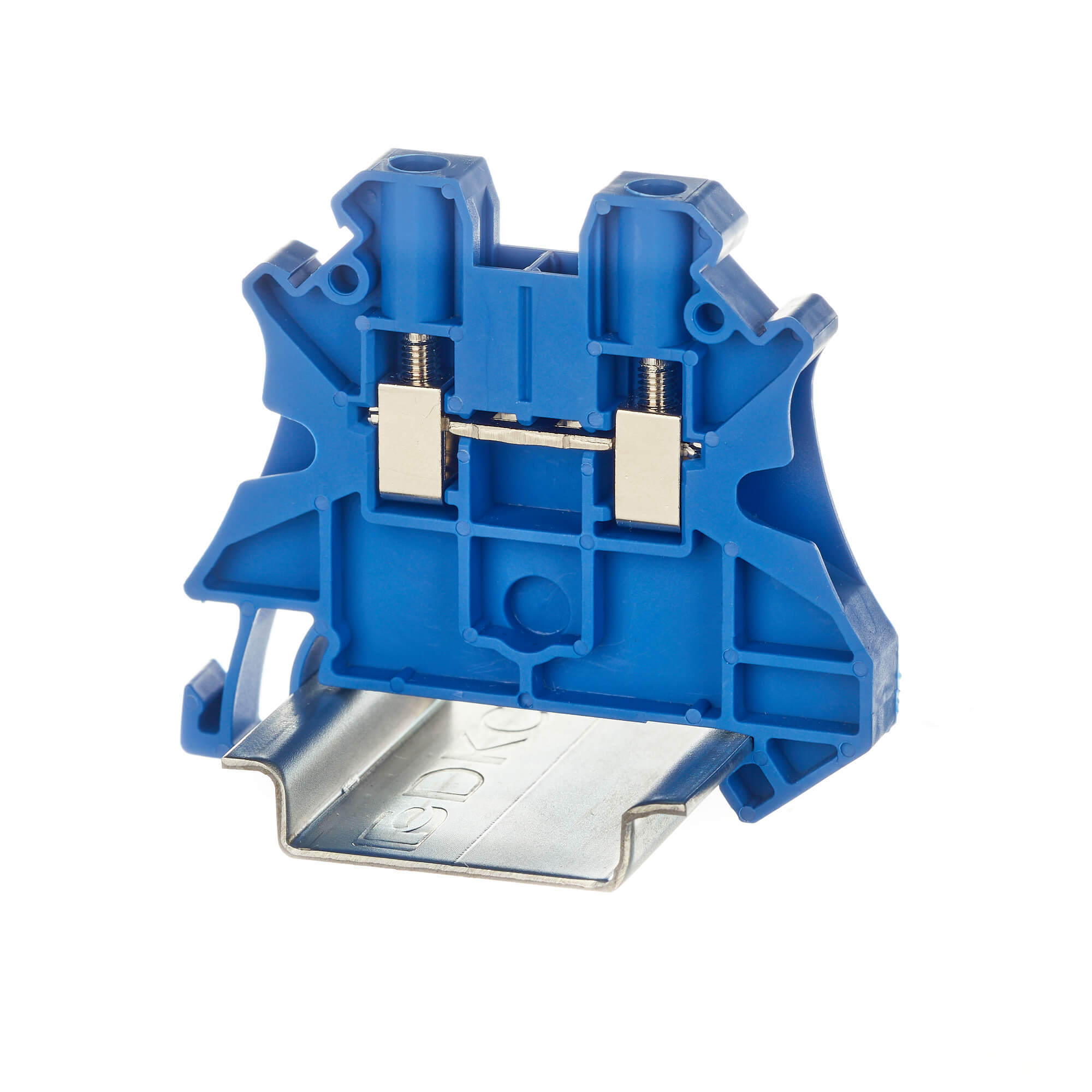 Изображение товара DKC Nuputuk Клемма проходная, винтовой зажим, 2 точки подключения, 4 кв.мм, синяя