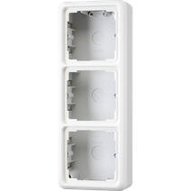 Изображение товара JUNG CD 500/CD plus Белая Коробка для накладного монтажа 3-ая с рамкой