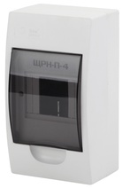 Изображение товара ЭРА Корпус пластиковый навесной SIMPLE ЩРН-П-04 IP41 прозрачная крышка белый