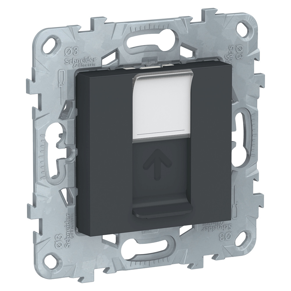 Изображение товара Schneider Unica New Антрацит Розетка RJ45 5e UTP, одиночная