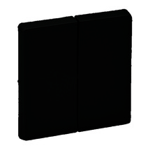 Изображение товара Legrand Valena LIFE Black. Лицевая панель для двухклавишного выключателя. Антрацит..