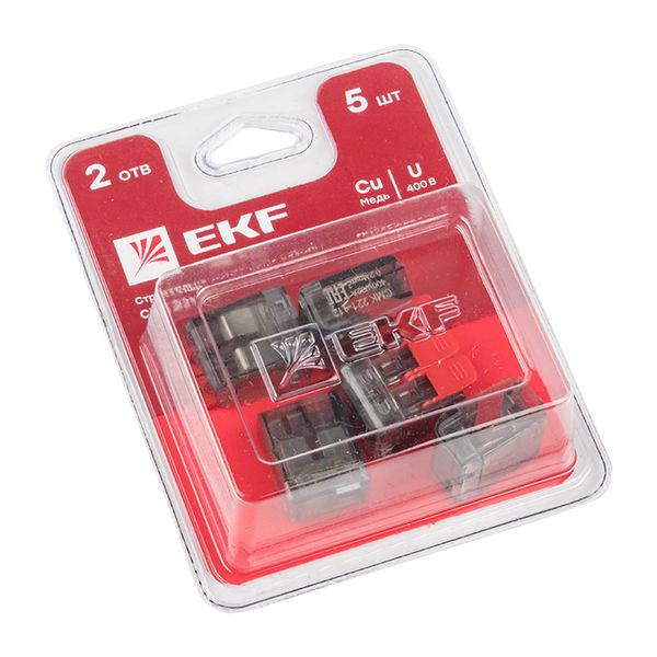 Изображение товара EKF Клемма СМК 221-412 2 отверстия 0.2-4.0 мм2 блистер (5шт.) PROxima Изображение товара EKF Клемма СМК 221-412 2 отверстия 0.2-4.0 мм2 блистер (5шт.) PROxima