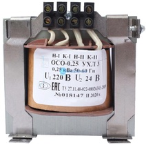 Изображение товара Электротехник ОСО-0,25 УХЛ3 220/24, IP00, трансформатор
