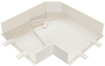 Изображение товара Угол плоский переменный SPL 75х20 белый 60–110°