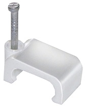 Изображение товара IEK Скоба 8мм плоская пластиковая (100шт)