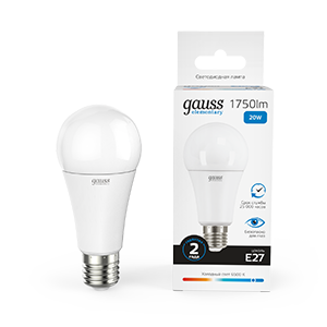 Изображение товара Gauss Elementary A60 20W LED 1750 lm 6500K E27