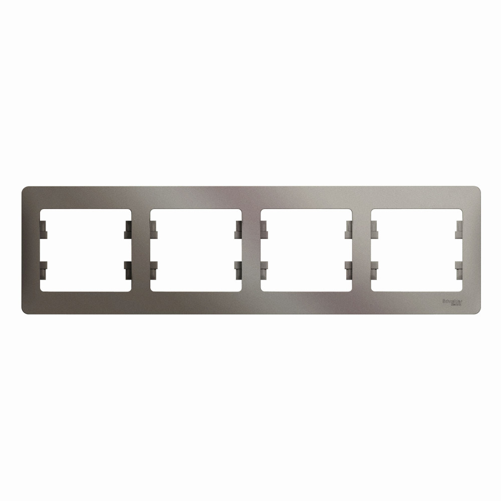 Изображение товара Systeme Electric Glossa Платина Рамка 4-ая, горизонтальная