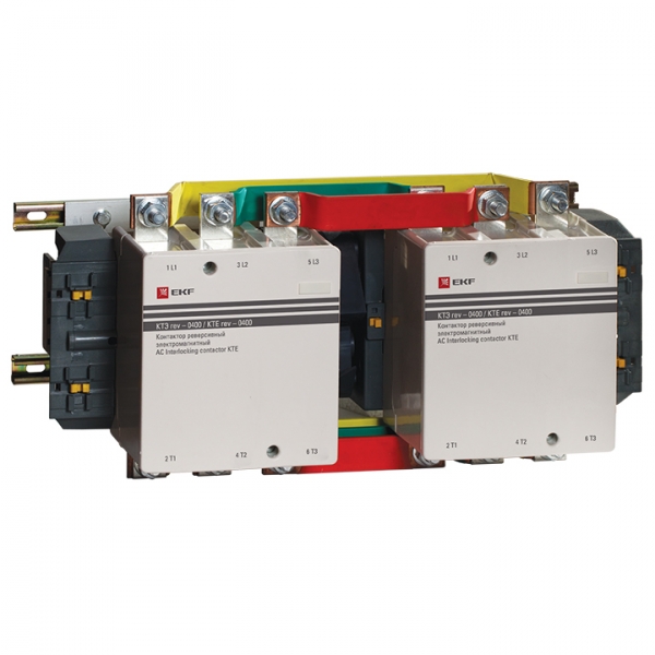 Изображение товара EKF PROxima Контактор КТЭ реверсивный 400А 230В 2NO. Изображение товара EKF PROxima Контактор КТЭ реверсивный 400А 230В 2NO.
