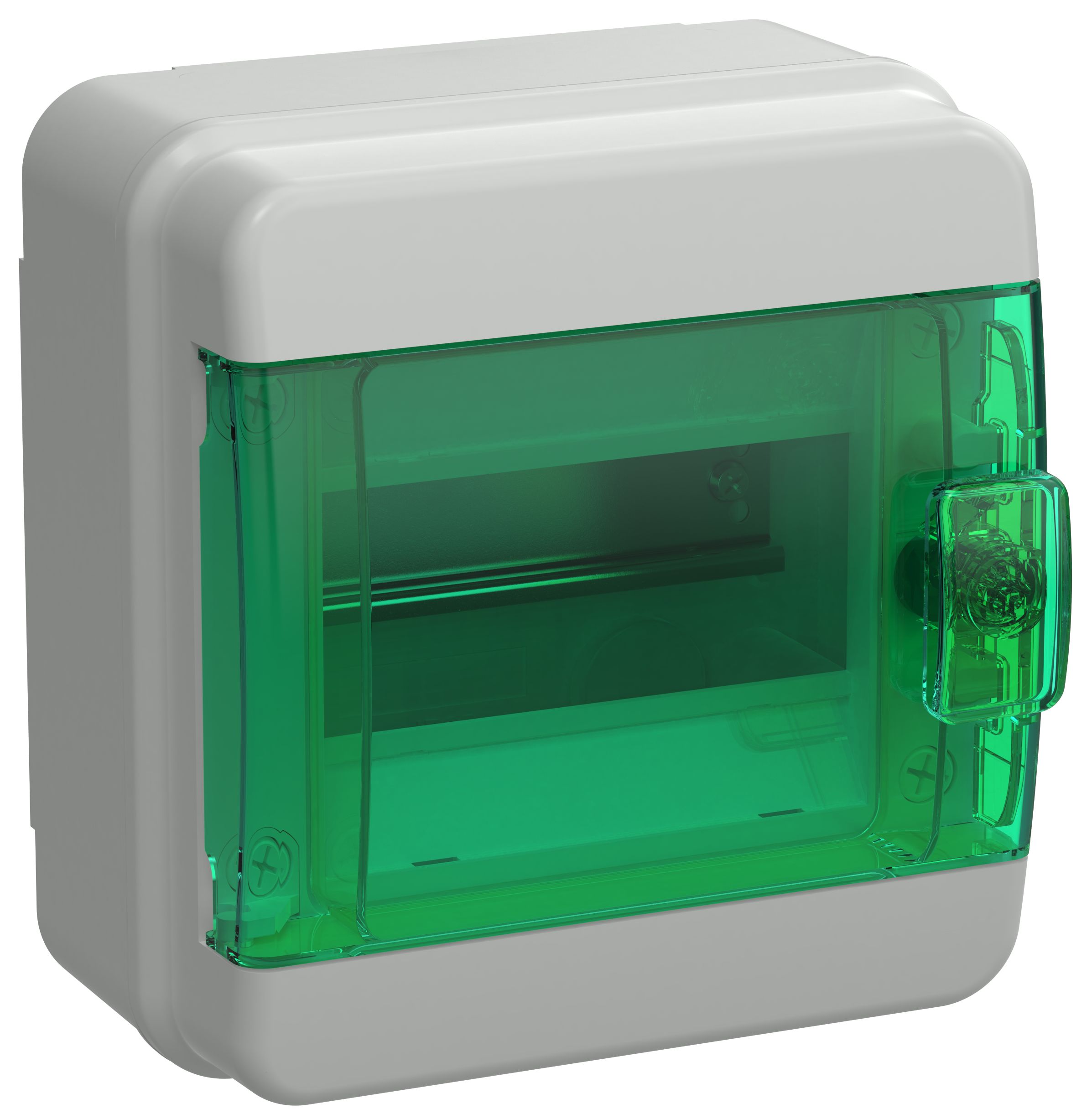 Изображение товара IEK TEKFOR Корпус пласт. КМПн-6 IP65 зелен. прозр. дверь