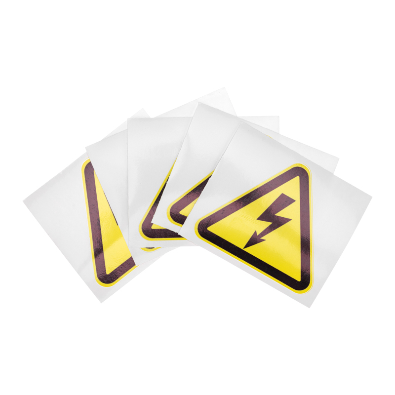 Изображение товара REXANT Наклейка знак электробезопасности "Опасность поражения электротоком "100*100*100 мм.