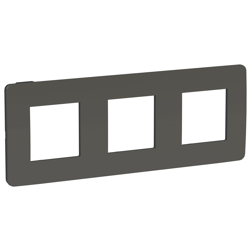 Изображение товара Unica Studio рамка 3-постовая дымчато-серая для Schneider Electric