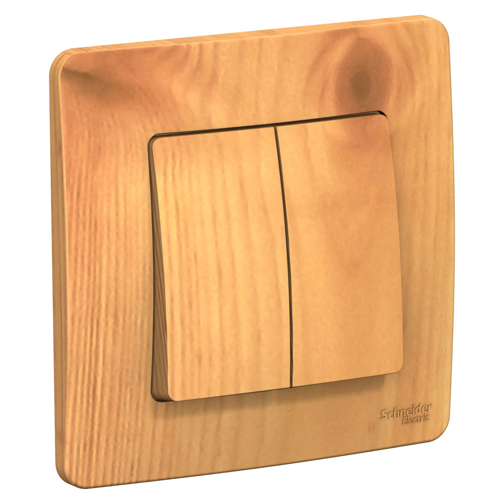 Изображение товара Systeme Electric Blanca внутр Ясень Выключатель 2-клавишный, 10А, 250B