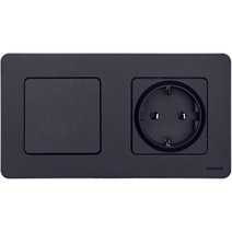 Изображение товара Legrand/Daccord INSPIRIA Антрацит Рамка - 2 поста.