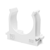 Изображение товара Промрукав Крепеж-клипса для труб для прямого монтажа белая в п/э d32 мм (25шт/500шт уп/кор)