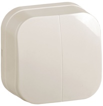 Изображение товара IEK GLORY ВС20-2-0-ХК Выключ. 2-кл. о/у 10А GLORY крем.