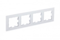 Изображение товара Systeme Electric AtlasDesign Nature Матовое стекло белый Рамка 4-ая