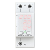 Изображение товара Welrok VIP-63 red Реле напряжения 63 А (max 80 A), 13 900 ВА
