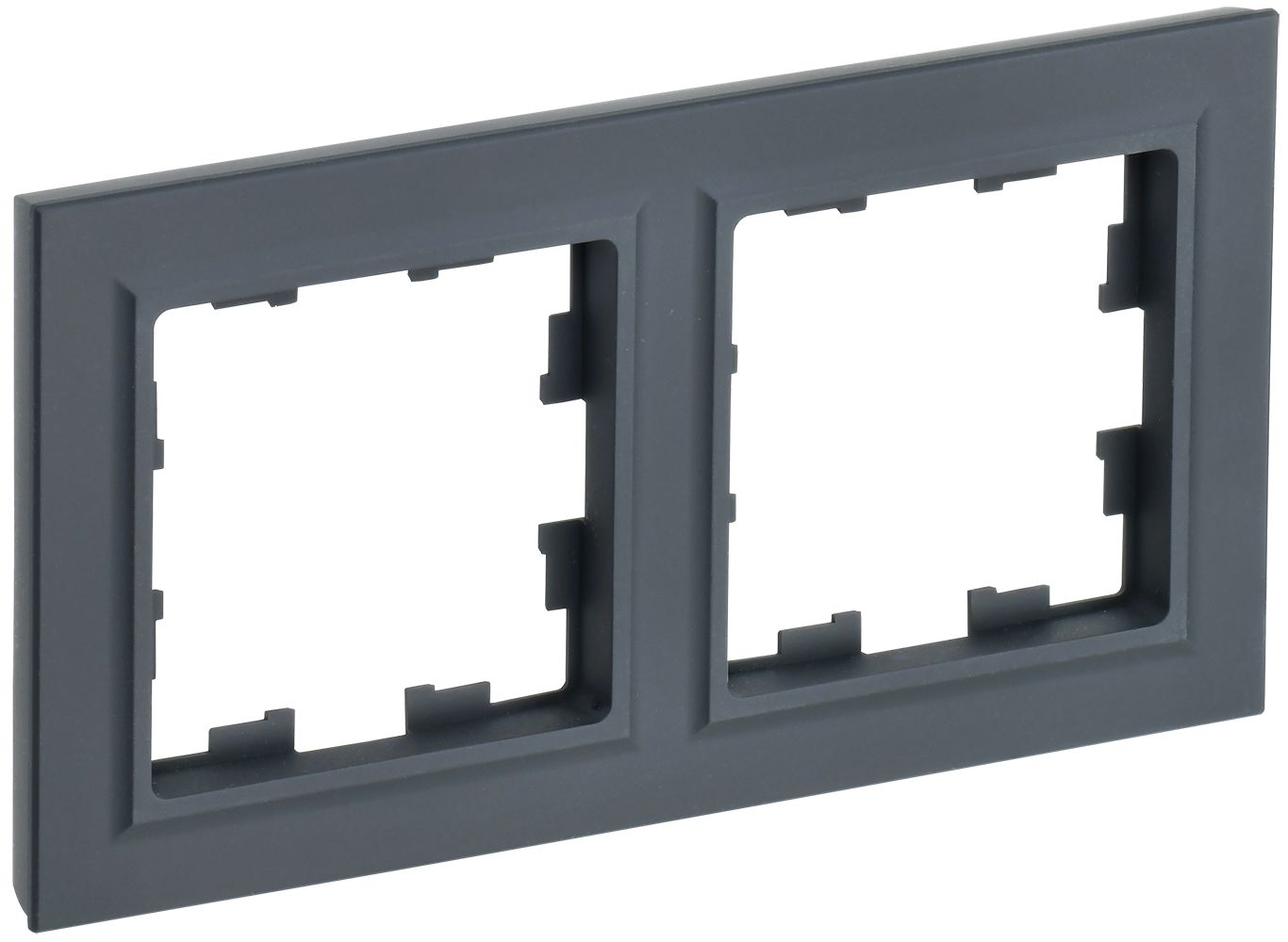Изображение товара IEK BRITE BASE Графит Рамка 2-м РУ-2-БрГ