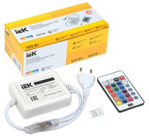 Изображение товара IEK Контроллер с ПДУ ИК RGB 3 канала 220В 3А 500Вт