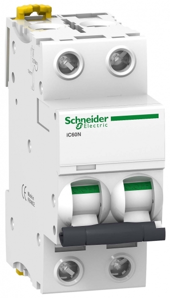 Изображение товара Schneider Electric Acti 9 iC60N Автоматический выключатель 2P 63A (C)