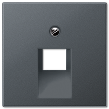 Изображение товара JUNG A 500 Антрацит Накладка 1-ой наклонной ТЛФ/комп розетки