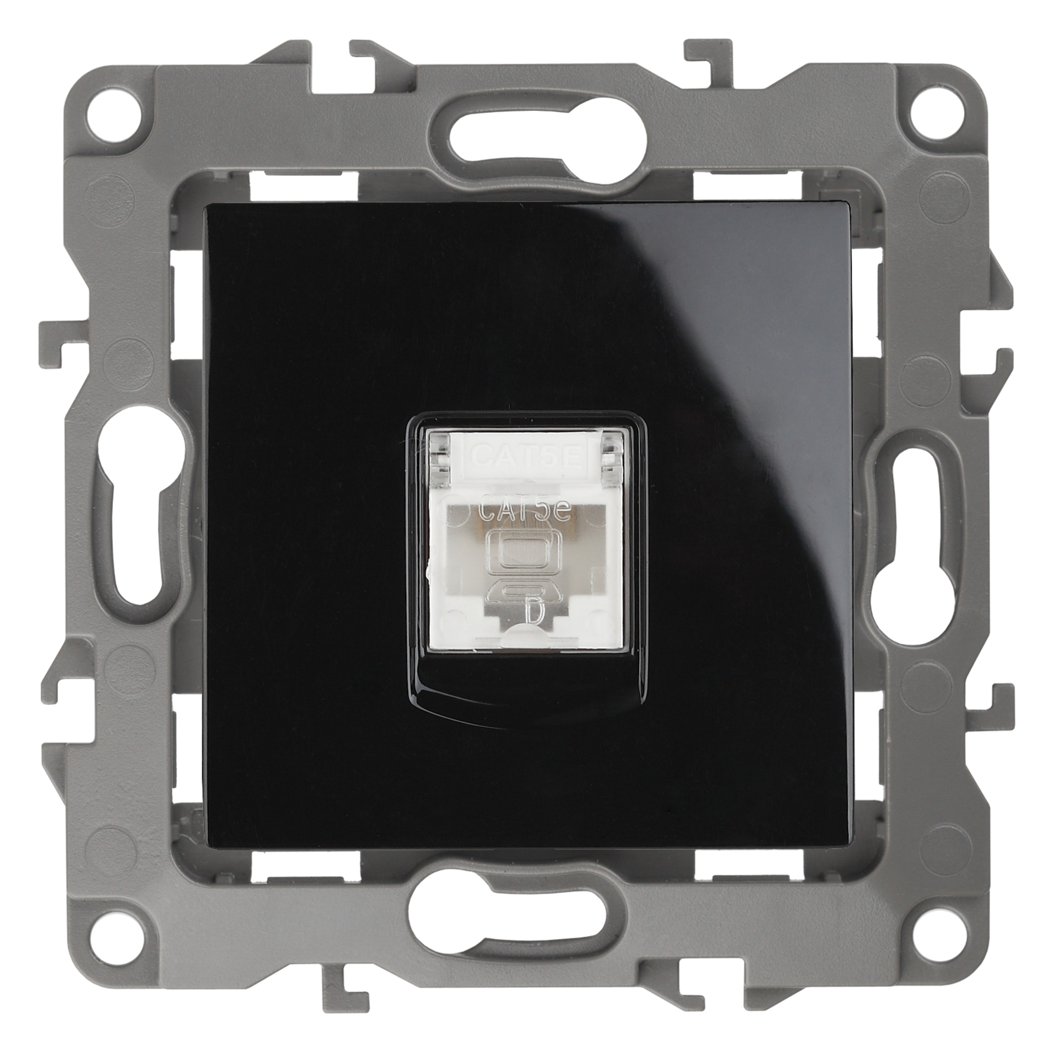 Изображение товара ЭРА Розетка Серия 12 12-3107-06 информационная RJ45 IP20 чёрный