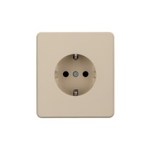 Изображение товара KRANZ ROUND Розетка 1-ая с/з с/у, со шторками 16А шелк, с 1-пост. рамкой Изображение товара KRANZ ROUND Розетка 1-ая с/з с/у, со шторками 16А шелк, с 1-пост. рамкой