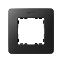 Изображение товара Simon S82 Detail Рамка на 1 пост матового черного цвета с основанием черного цвета