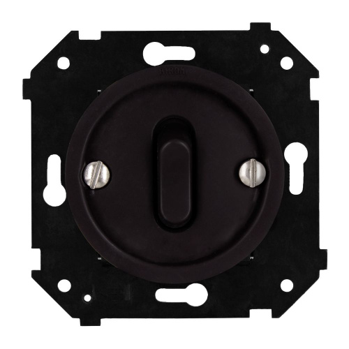 Изображение товара BIRONI Шедель Бриз Пластик Коричневый матовый Выключатель 1-кл (клавишный, скрытый монтаж)