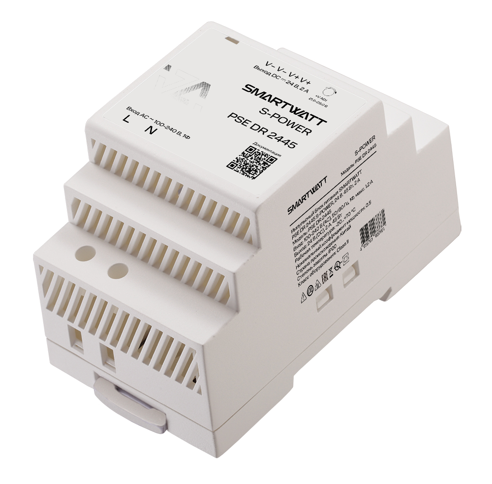 Изображение товара Блок питания 24В SMARTWATT PSE DR 2445 S-POWER 45Вт, DIN-рейка