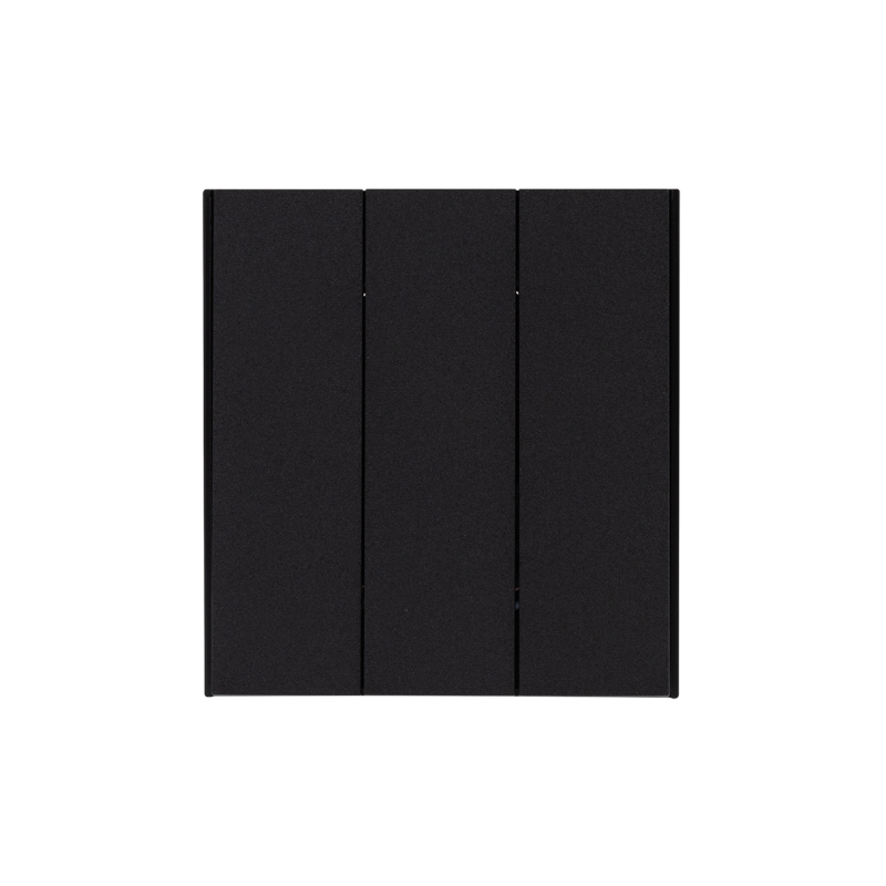 Изображение товара KRANZ STRONG Выключатель  3 кл 10А с/у антрацит , с 1-пост. рамкой