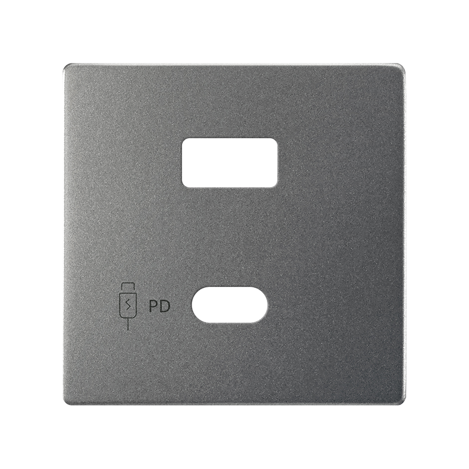 Изображение товара Накладка Simon S82 Concept Накладка USB A+C матовый титань