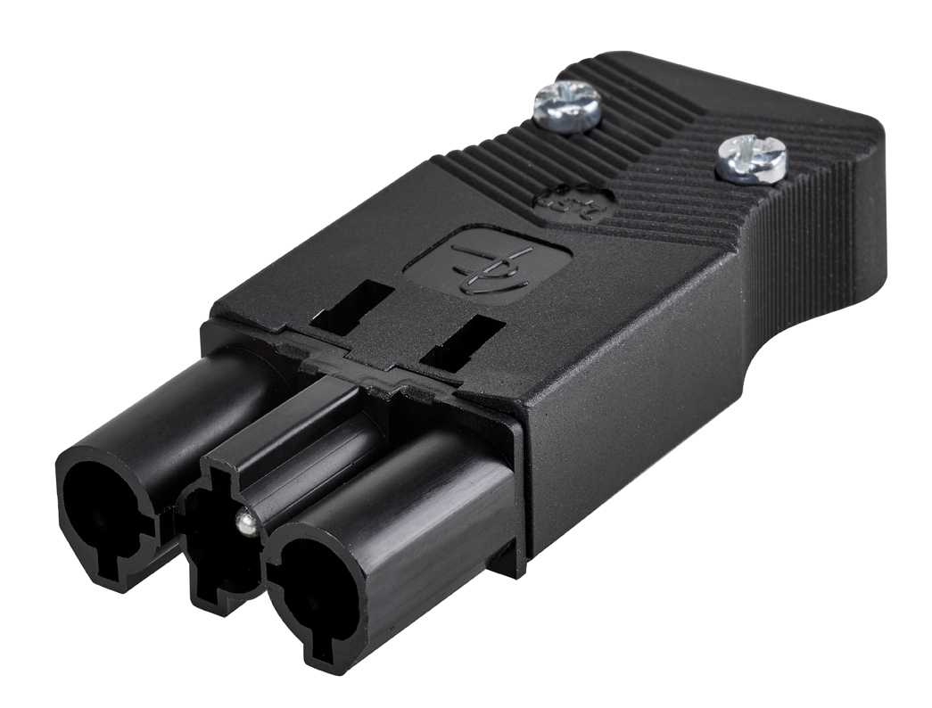 Изображение товара Simon Connect Графит Разъем Quick Connection "папа" на кабель, 2P+E, винт.соединение