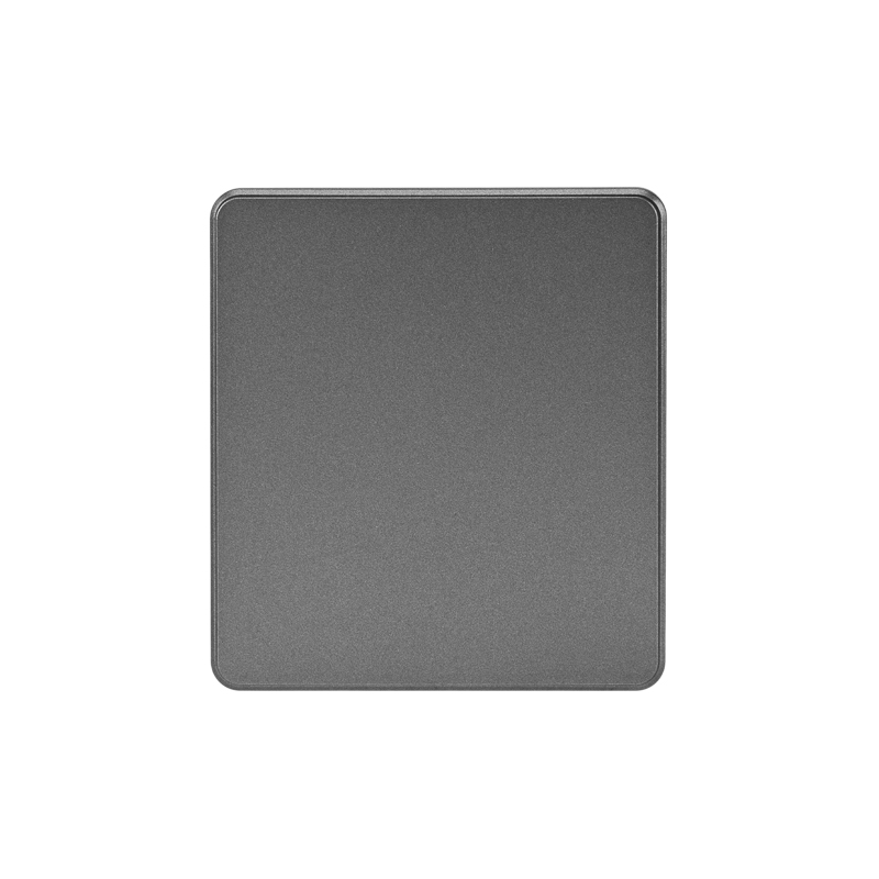 Изображение товара KRANZ ROUND Заглушка с супортом титан , с 1-пост. рамкой