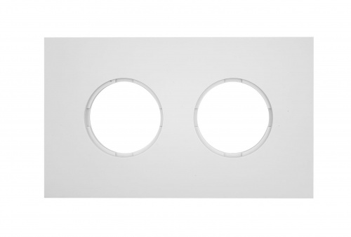 Изображение товара BIRONI Шедель Бриз Пластик Белый матовый Рамка 2-ая (скрытый монтаж)