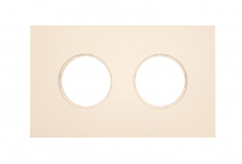 Изображение товара BIRONI Шедель Бриз Пластик Песочное золото матовый Рамка 2-ая (скрытый монтаж)