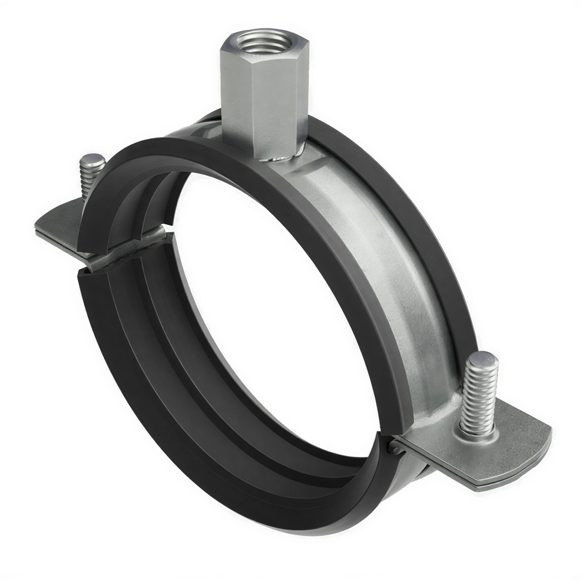 Изображение товара DKC Хомут для средних нагрузок с изоляцией с гайкой М8 для труб d 2 1/2"