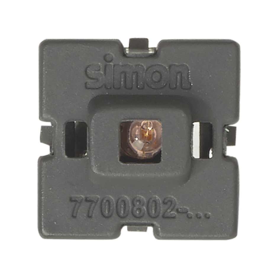 Изображение товара Выключатель Simon 77 Мех Вставка с красным светодиодом