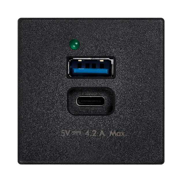 Изображение товара Зарядное устройство Simon K45 Connect USB A+C 4,2А