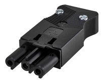 Изображение товара Simon Connect Графит Разъем Quick Connection "мама" на кабель, 2P+E, винт.соединение