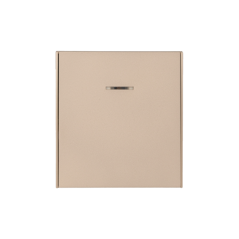 Изображение товара KRANZ STRONG Выключатель 1 кл проходной (переключатель) с подсветкой 10А с/у шелк, с 1-пост. рамкой