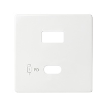 Изображение товара Simon S82 Накладка для зарядного устройства USB A+C белого цвета S82 Изображение товара Simon S82 Накладка для зарядного устройства USB A+C белого цвета S82