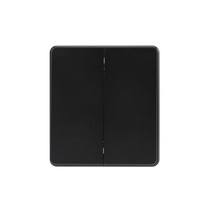 Изображение товара KRANZ ROUND Выключатель 2 кл перекрестный (переключатель) 10А с/у оникс , с 1-пост. рамкой