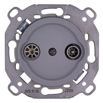 Изображение товара BIRONI Шедель Бриз Титан матовый Розетка TV/R-SAT оконечная (скрытый монтаж)