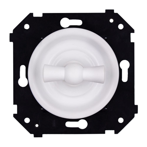 Изображение товара BIRONI Шедель Бриз Пластик Белый матовый Выключатель 2-кл (скрытый монтаж)