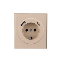 Изображение товара Розетка KRANZ STRONG 16 А с USB A+C быстрой зарядки 5В/3А