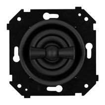 Изображение товара BIRONI Шедель Бриз Пластик Черный матовый Выключатель 2-кл (скрытый монтаж)